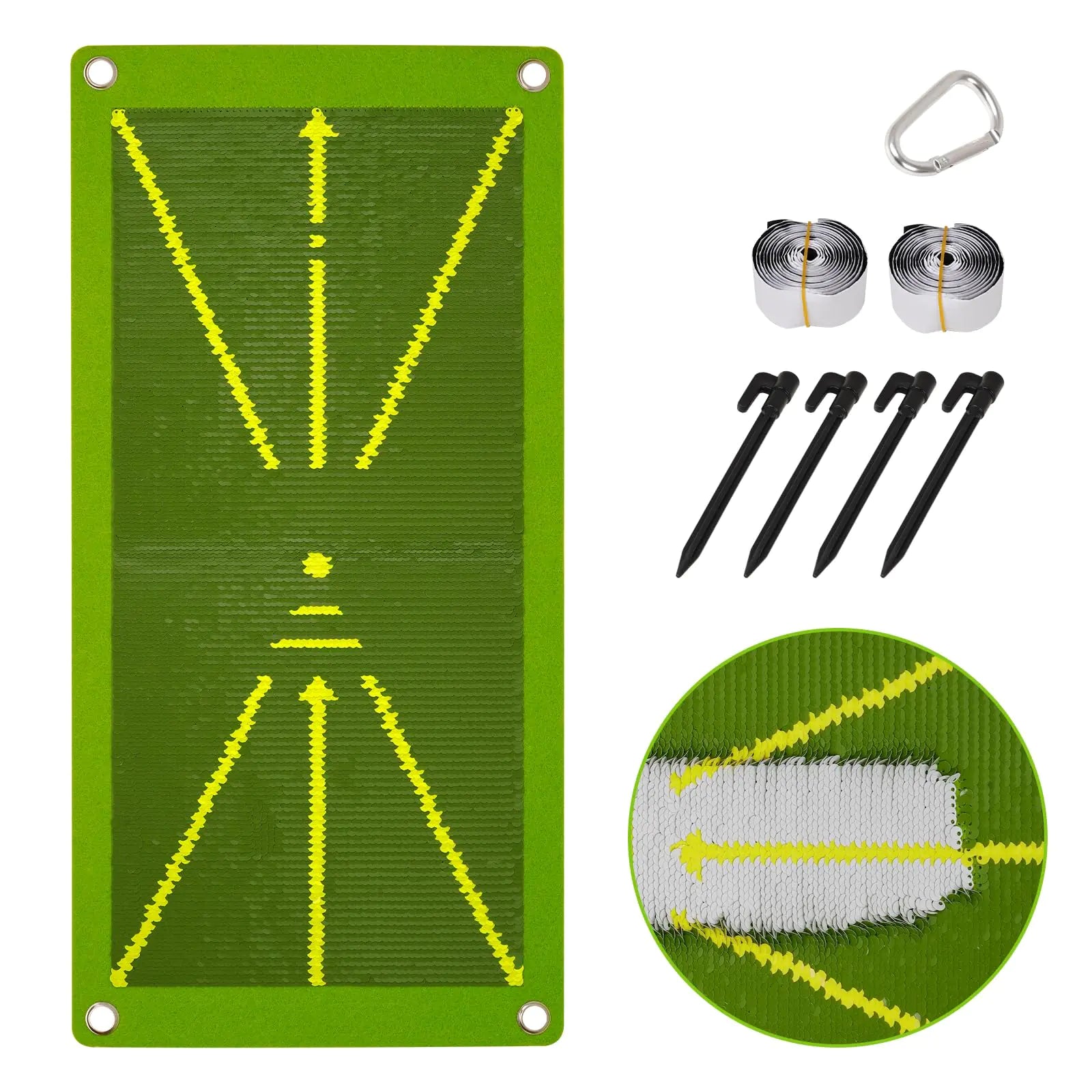 Golf Swing Mat Golf Mat for Swing Path Feedback Golf Hitting Mat for Indoor or Outdoor Golf Training Mat for Swing Detection 20"×10" Rubber Backing Golf Practice Mat Golf Present for Men and Women