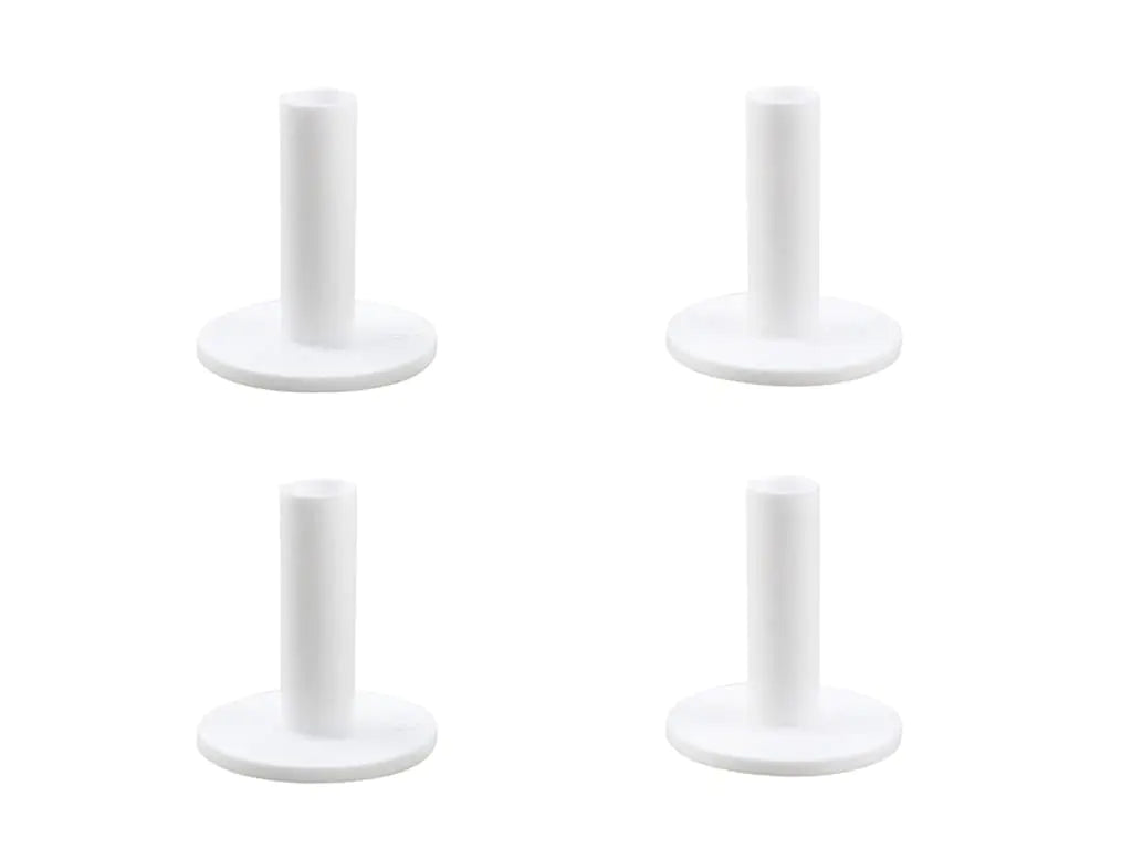 Rubber Golf Tee Holder Set for Practice & Driving Range Mats (White-4 pcs)