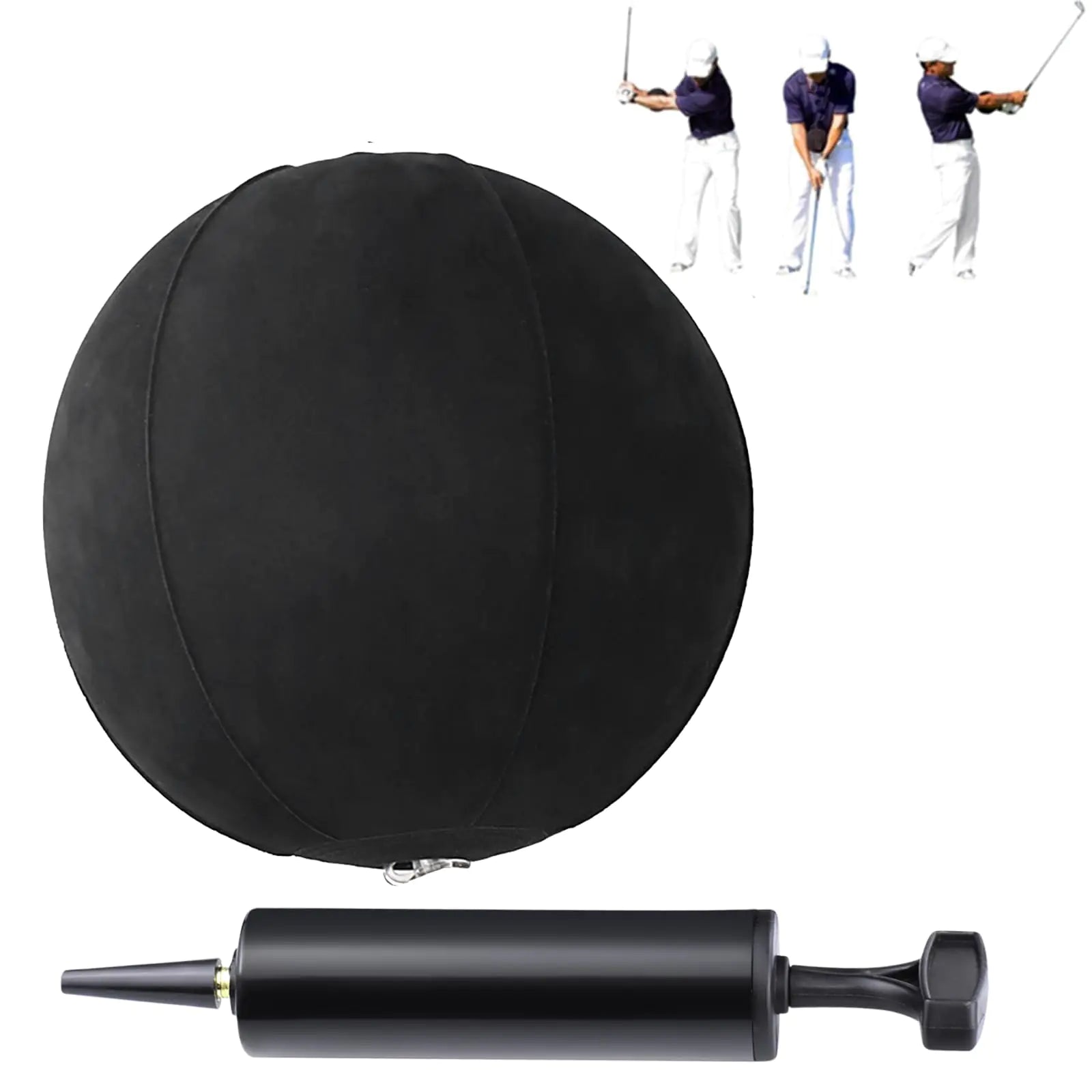 KALAUTO Smart Ball Golf Training Aid - Swing Trainer Aids Impact Golf Balls Arms Forearm Elbow Between Posture Teaching Practice Equipment Tool (Black Golf Smart Ball)