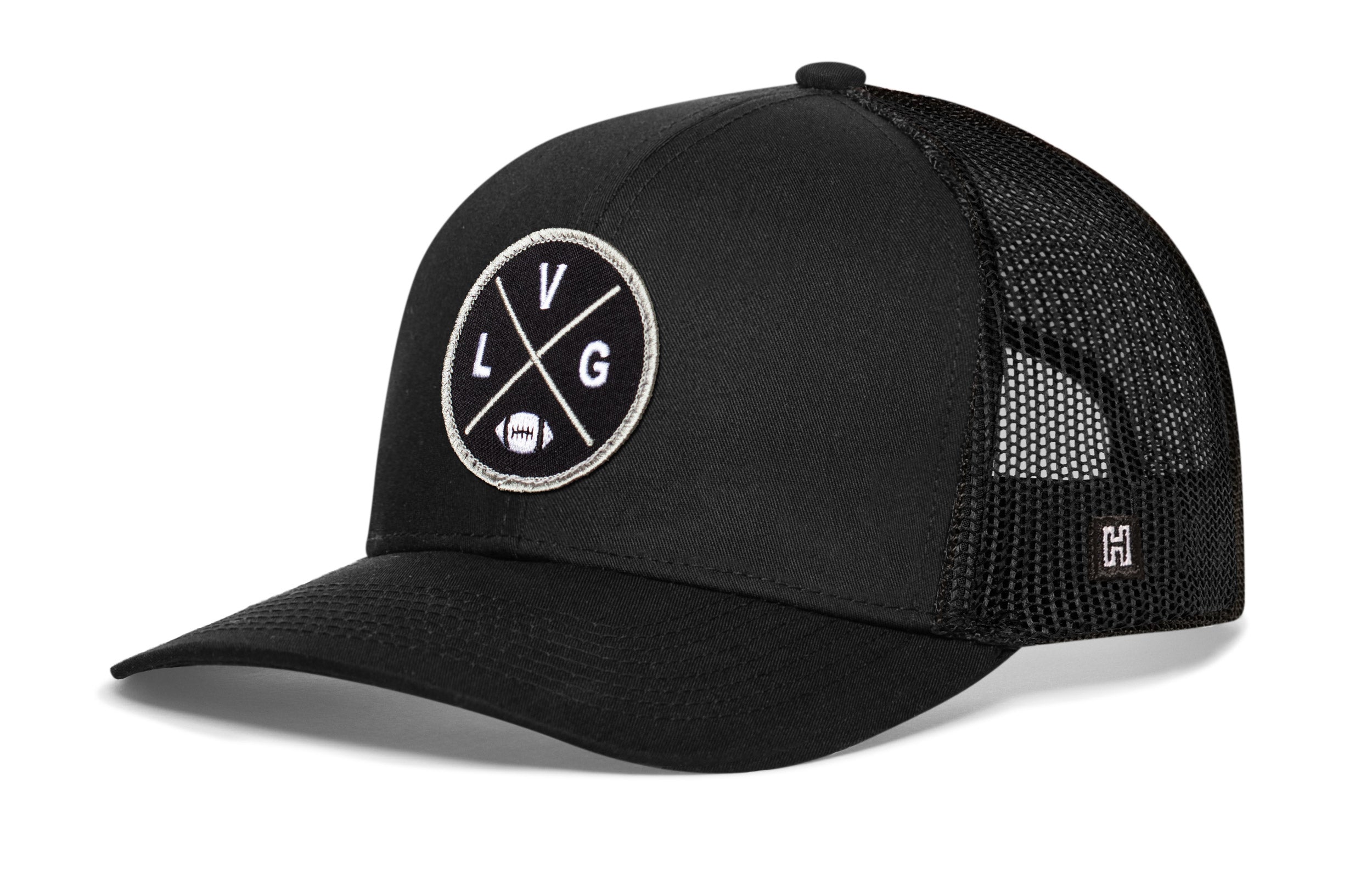 Las Vegas Trucker Hat  |  Black LVG X Football Snapback