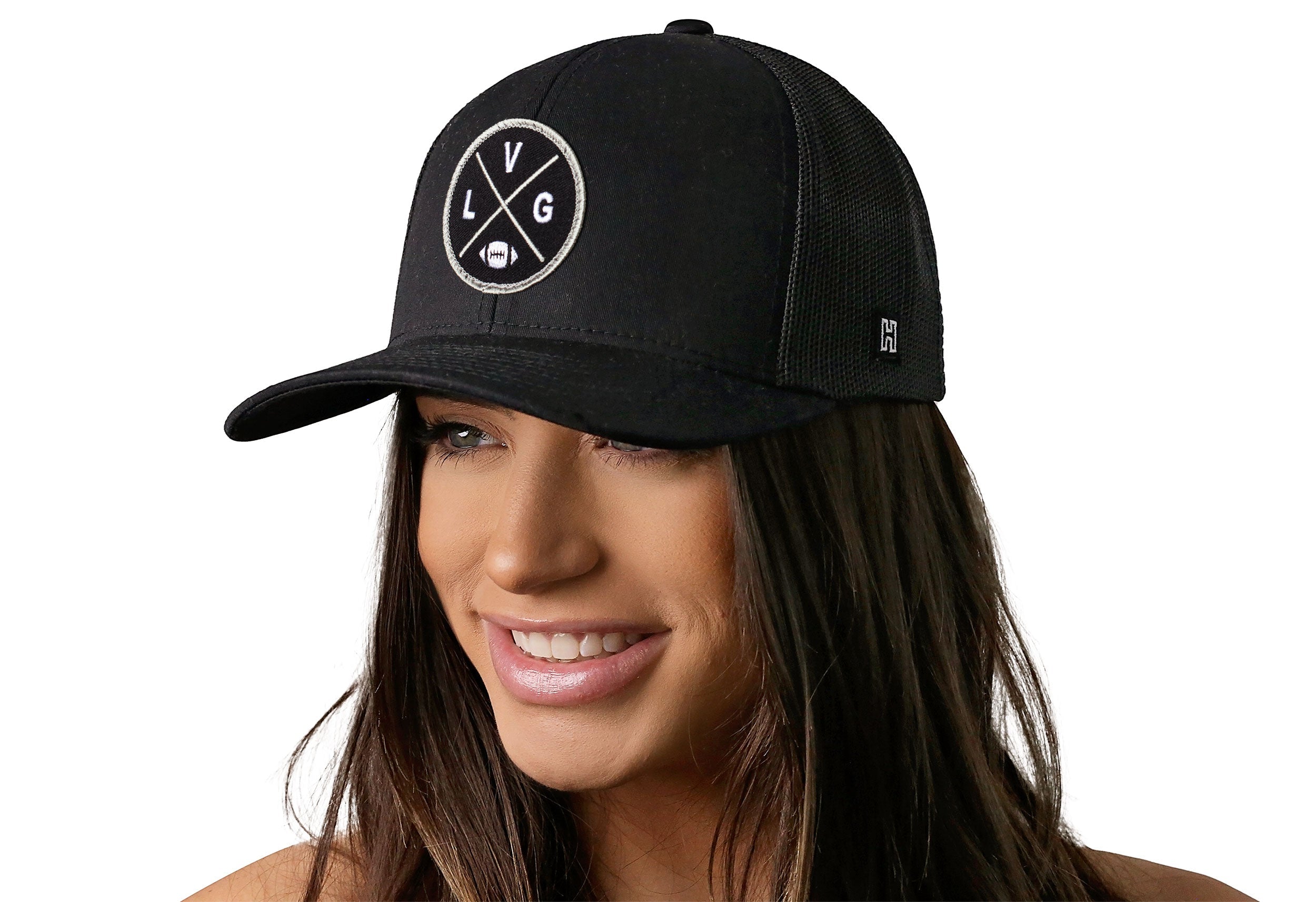 Las Vegas Trucker Hat  |  Black LVG X Football Snapback