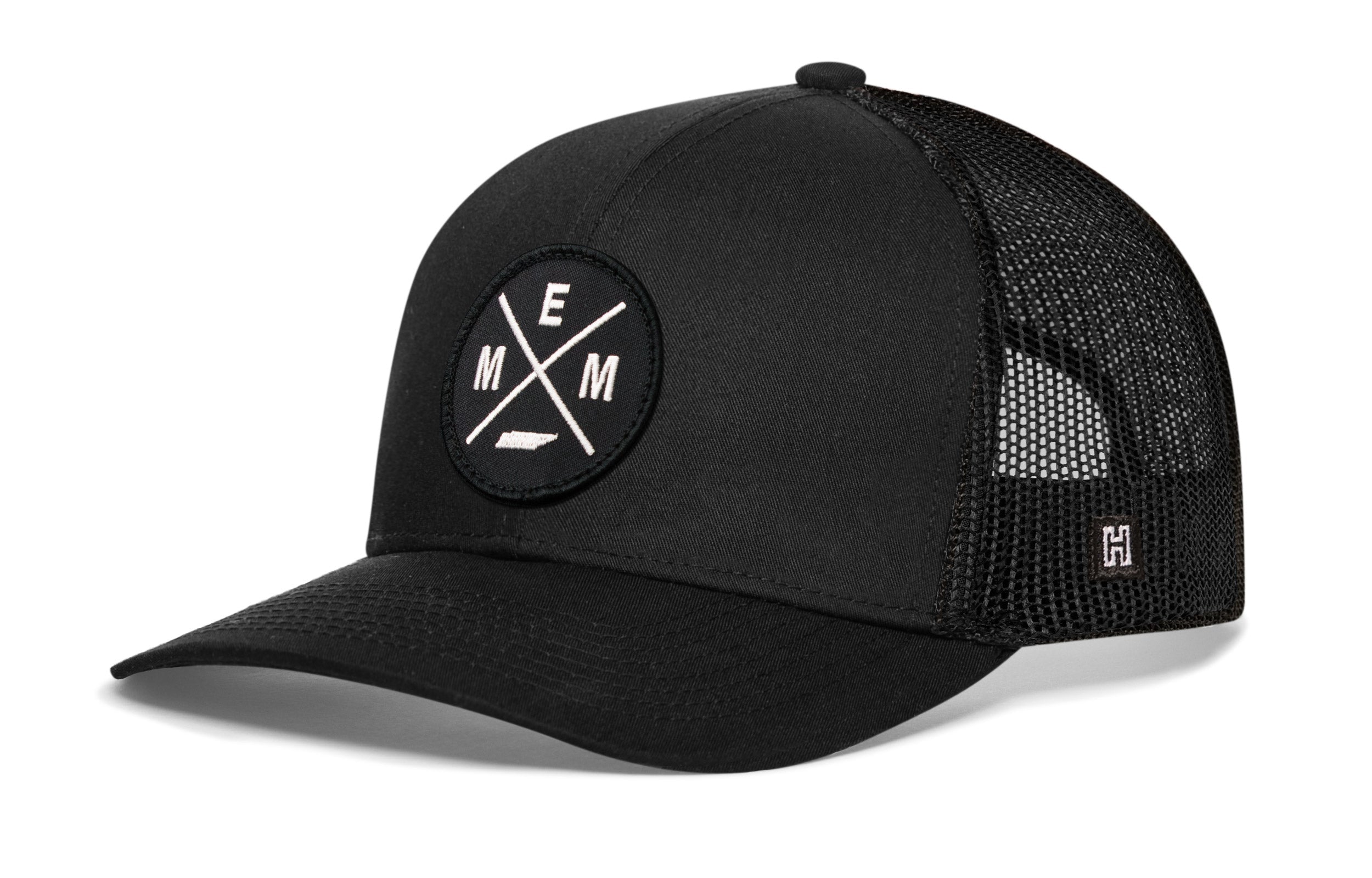 Memphis Trucker Hat  |  Black MEM X Snapback