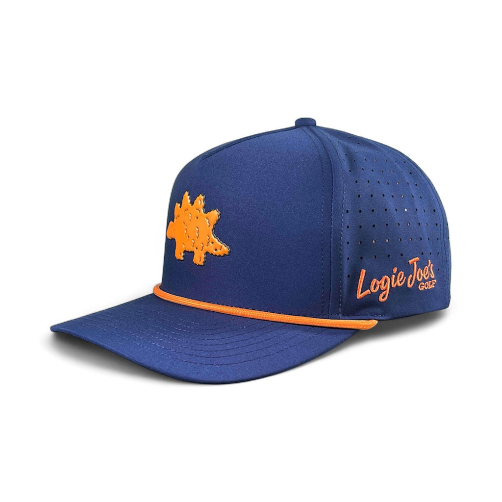 Dino Nugget Golf Hat | Snapback Cap | Built-in Magnetic Ball Marker Holder + Marker Included | Dinosaur Chicken | Adjustable
