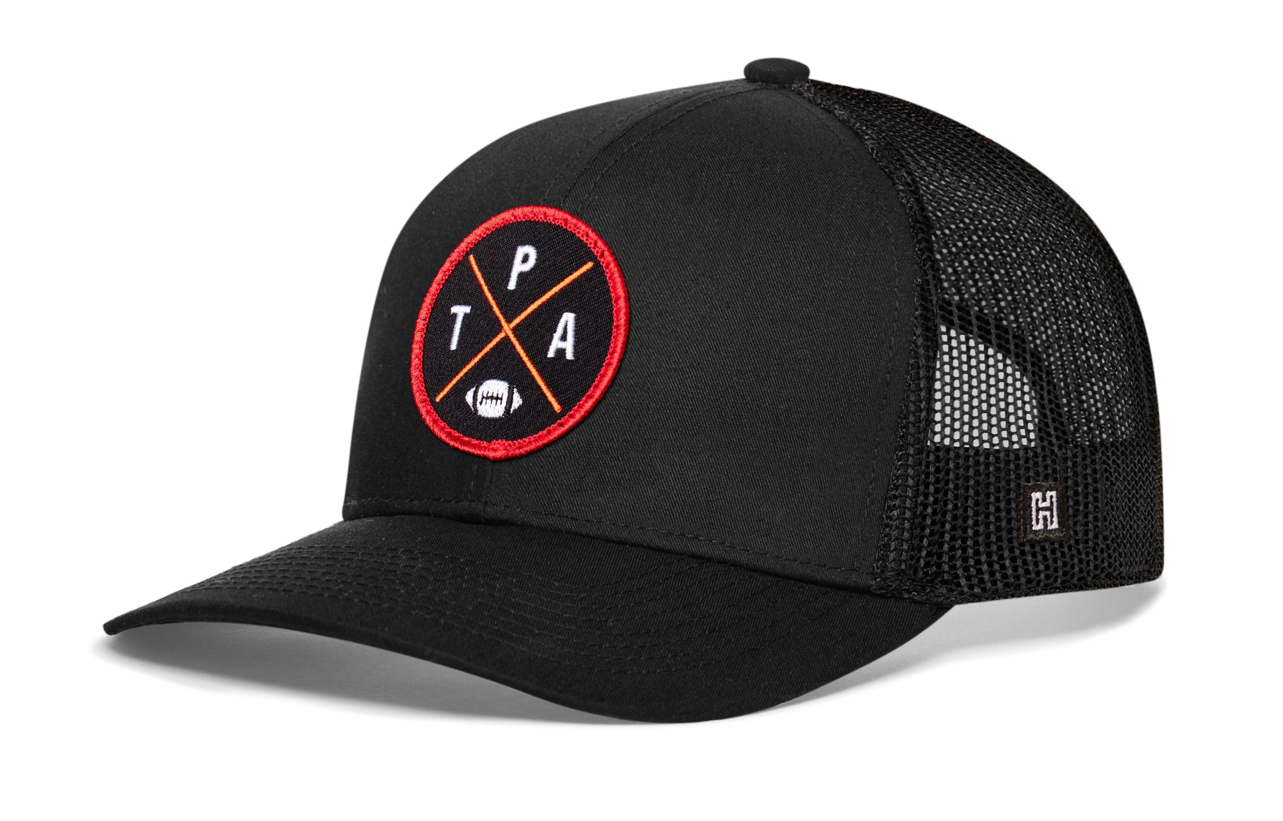 Tampa Bay Trucker Hat  |  Black TPA X Football Snapback