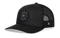 Boy Dad Trucker Leather Hat  |  Black Snapback