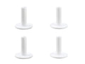 Rubber Golf Tee Holder Set for Practice & Driving Range Mats (White-4 pcs)